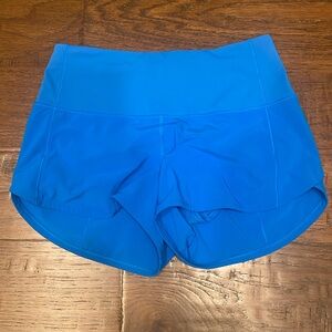 Lululemon - High Rise Speed Up 2.5 Shorts - sz 4 - Poolside